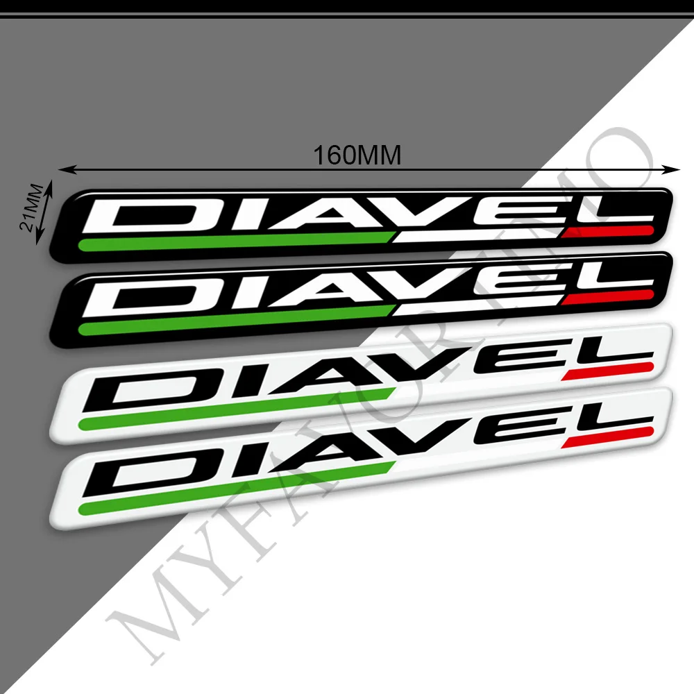 Motorcycle Stickers For Ducati Diavel 1260S V2 V4 Tank Pad Protector Fairing Emblem Logo Fender Windshield Handguard