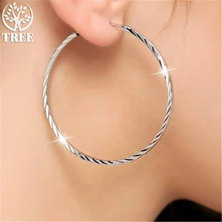 2024 New 925 Sterling Silver 5CM/3CM Car Flower Fashion Earrings Dress Women Christmas Valentine's Day Exquisite Jewelry Gifts