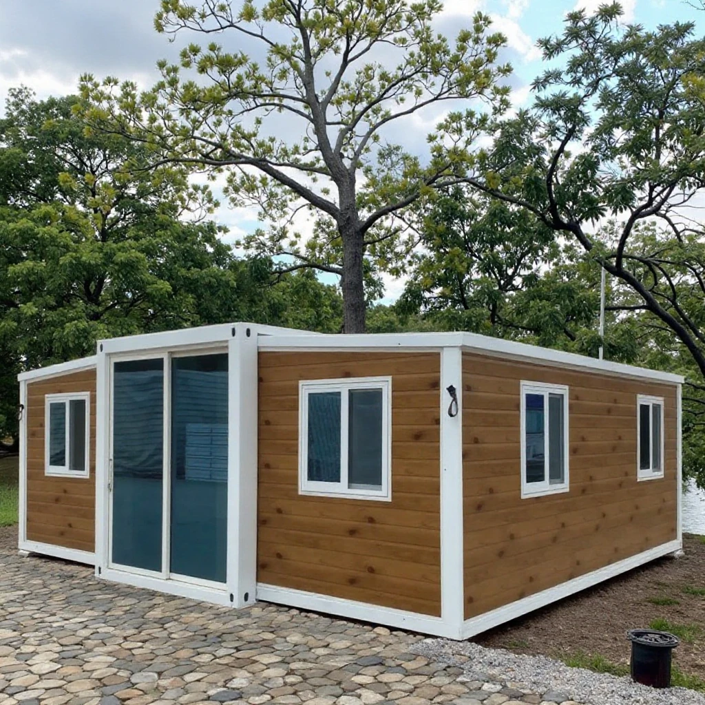 

Customizable 20ft/40ft Expandable Modular Housing Corrosion Resistant Double-door Sandwich Panel Roof Waterproof Container House
