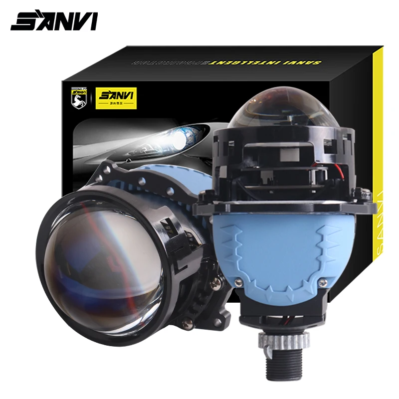 High Quality 3 Inch S9pro 65w 6000k Super Bright Auto Bi Led Projector Lens Car Led Headlights Bulbs Lighting System