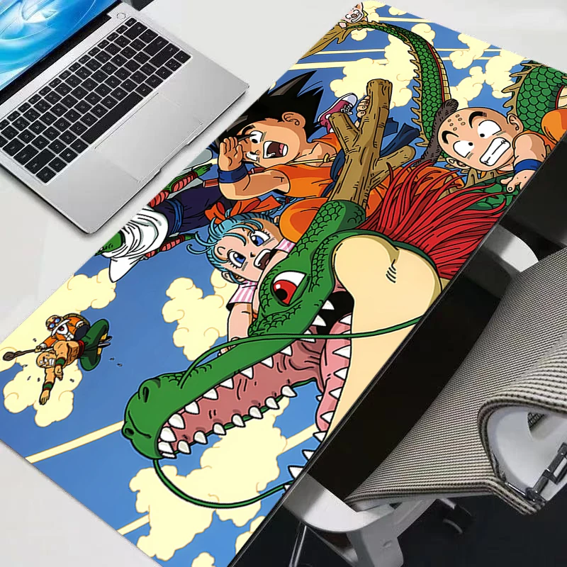 Grande teclado de jogos tapete portátil japão legal anime mouse pad xxl preto dbz dragon ball z tapete de mesa pc gamer tapete mousepad presente