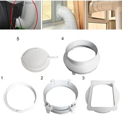 1pc Exhaust Duct Pipe Hose Interface Connector Portable Air Conditioner Casement Accessories Air Vent Connector