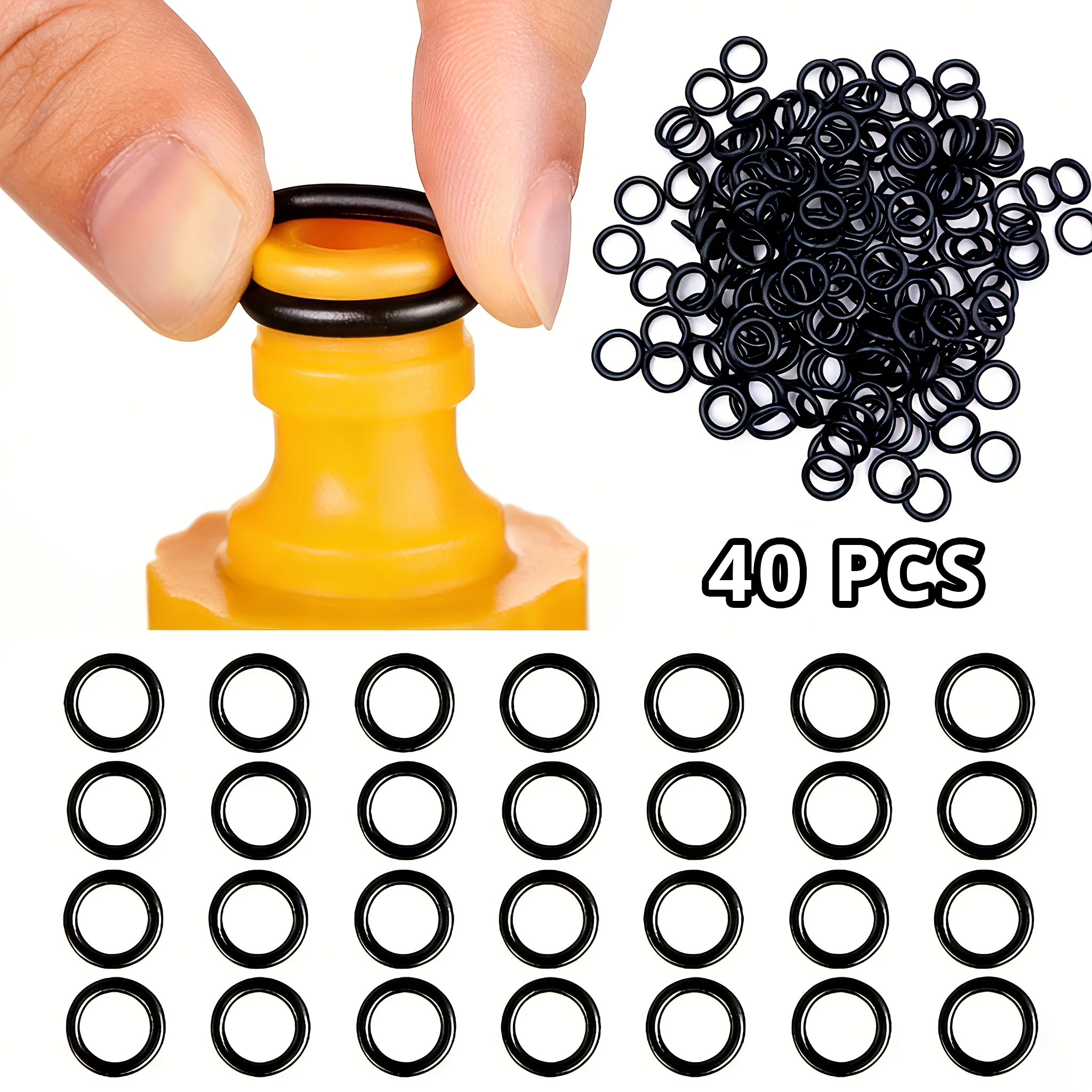 40 Synthetic Material Leak-Proof Garden Hose Faucet Car Wash Gun Water Pump Universal Replacement Washer
