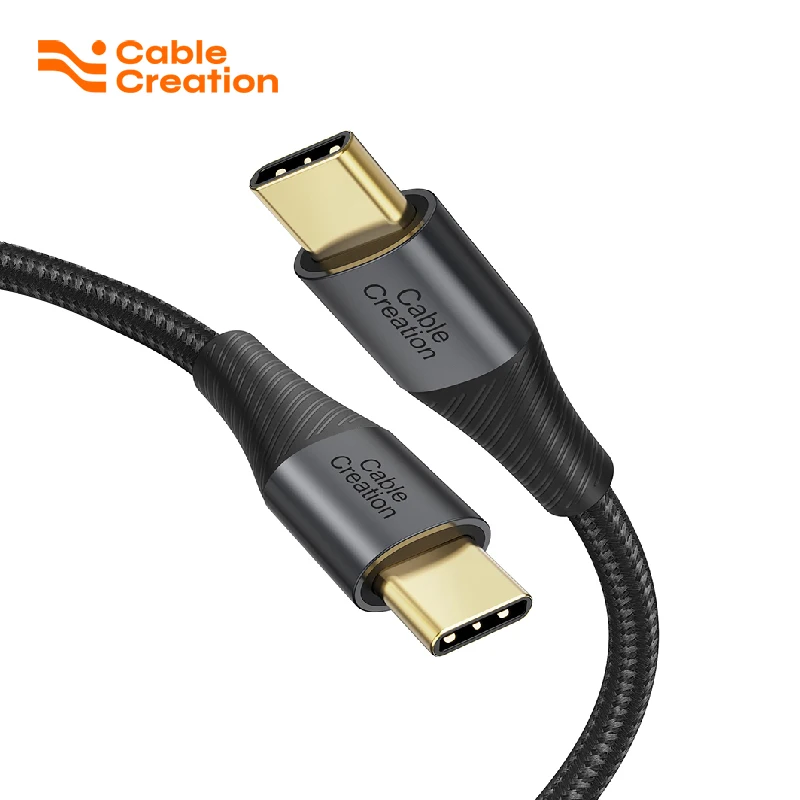 

CableCreation Short USB C to USB C Cable 60W, USB C Charger Cable 0.8FT, Double-Braided Exterior Compatible with iPhone 15