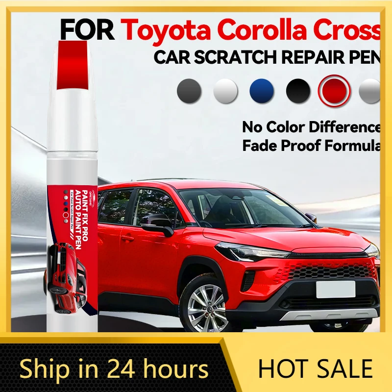 Car Dedicated For Toyota Corolla Cross 1990-2026 Paint Repair Pen Touch Up Scratch Remover DIY Auto Accessories Black White Silv