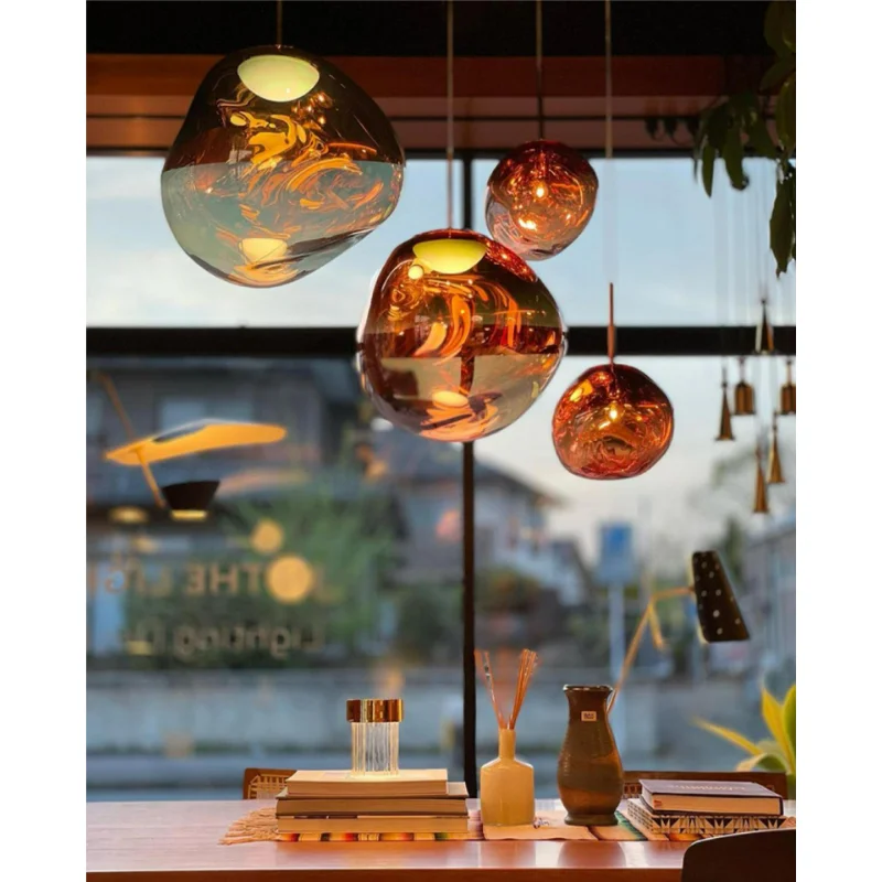 Postmodern Lava Chandelier Nordic Designer Luxury Pendant Light for Loft Staircase Kitchen Bedroom Replica Home Decoration