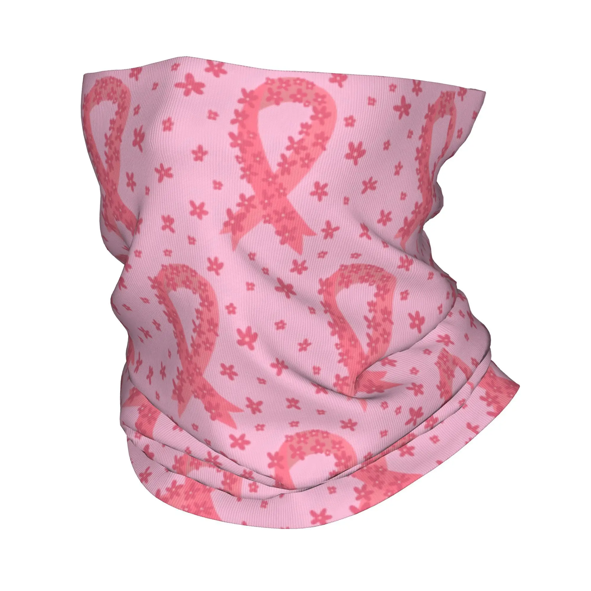 

Розовая лента, бандана, чехол на шею, шарф с принтом, теплая Балаклава для бега для мужчин, женщин, взрослых, моющаяся