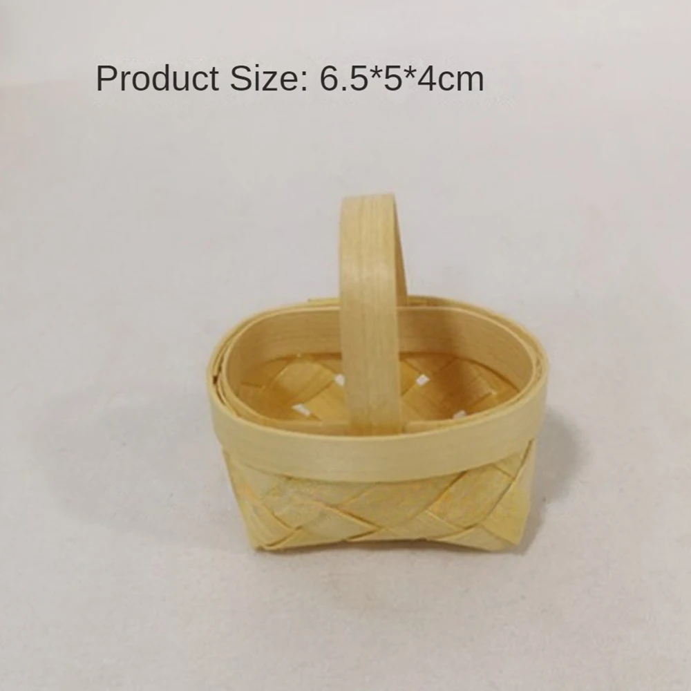 Mini Chip Small Basket Small Size Modern And Minimalist Design Household Storage And Collection Tools Woven Basket Decorations