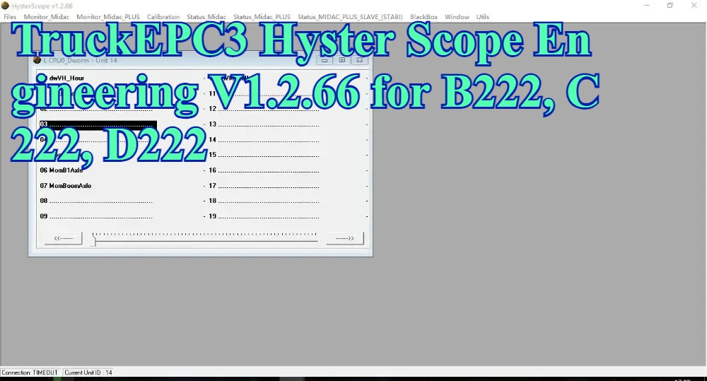 

TruckEPC3 Hyster Scope Engineering V1.2.66 для B222, C222, D222