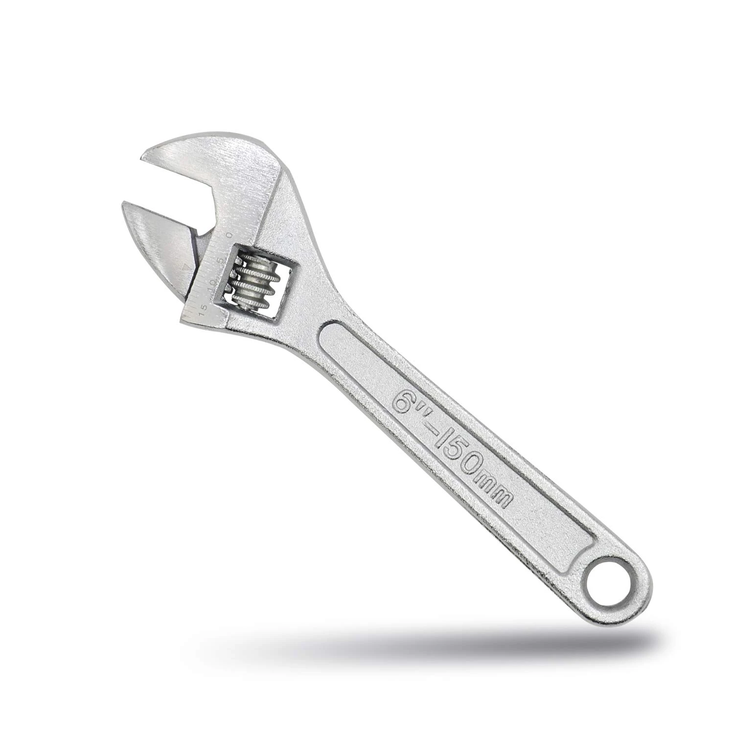 

Sturdy and durable adjustable professional wrench with wide 30mm jaw opening for heavy-duty tasks - Chrome-plated sleek silver f