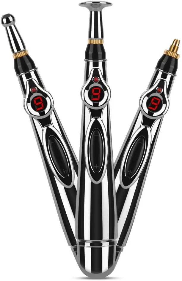 

3 pcs Acupuncture Pen 3-in-1 Electronic Acupuncture Pen for Pain Relief, Powerful Meridian Energy Pulse Massage Pen