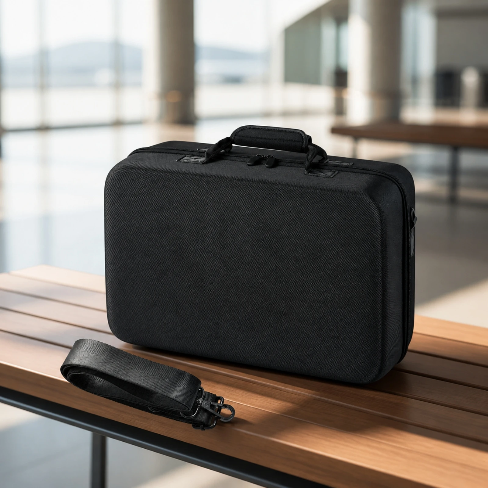 PS5 Slim Accessory Carrying Bag Structured Gaming Console Storage Case with Compartments for Gamers, Moving Between Rooms
