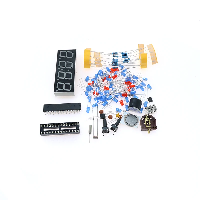 Stlxy DS1302 Rotating LED Display Alarm Electronic Clock Module DIY KIT LED Temperature Display for arduino