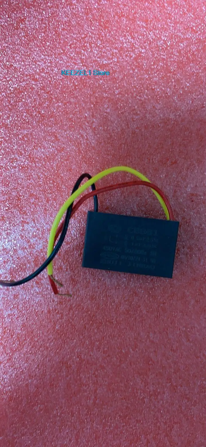1PCS -1lot  CBB61 fan ceiling fan light start capacitor 0.5UF+1UF 450V three 3 lines double capacitor combination  0.7UF+1.2UF