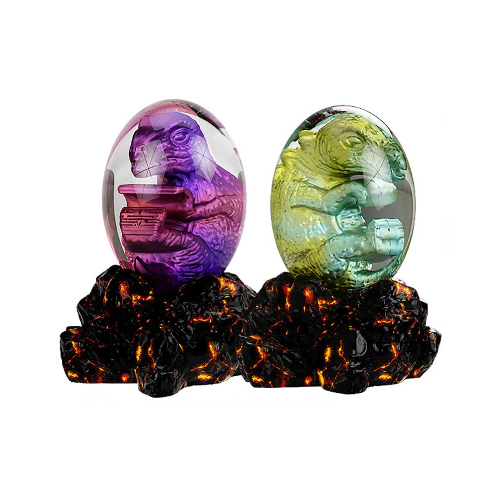 DIY Crystal Silicone Epoxy Casting Dragon Eggs Embryo Resin Mold For Candle Easter Egg Home Ornaments Handmade Decoration