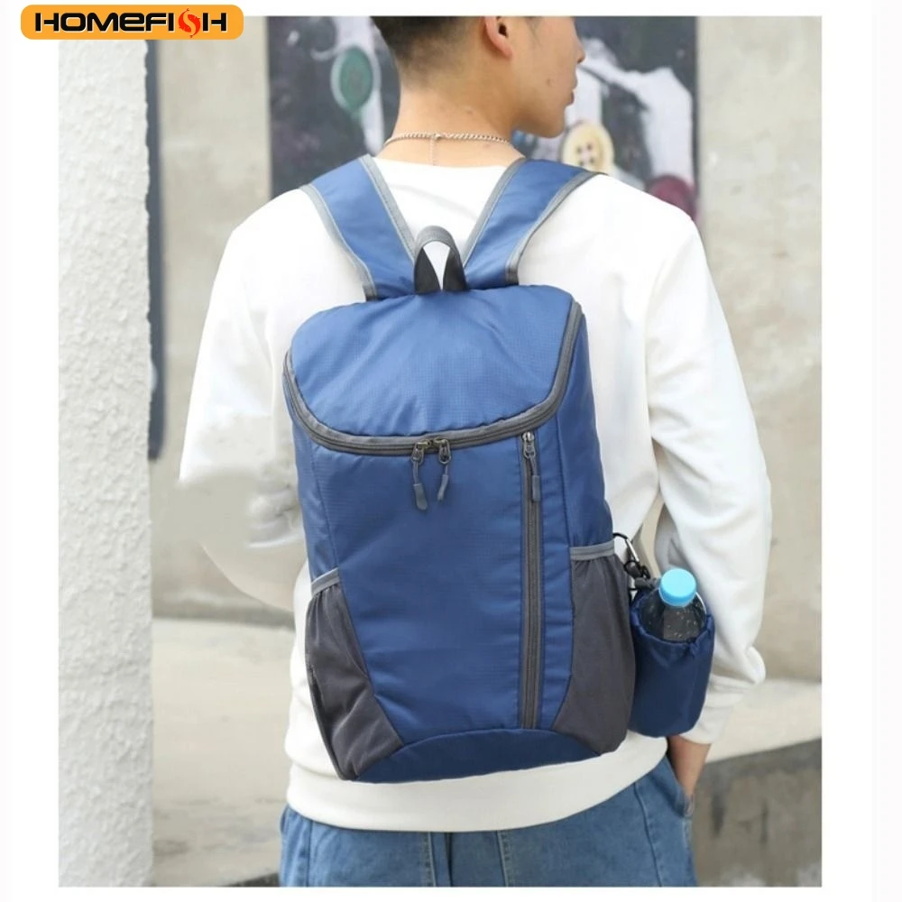 HOMEFISH The New Backpack Large-capacity Folding Bag Portable Waterproof Outdoor Outsourced Travel Sports Backpack