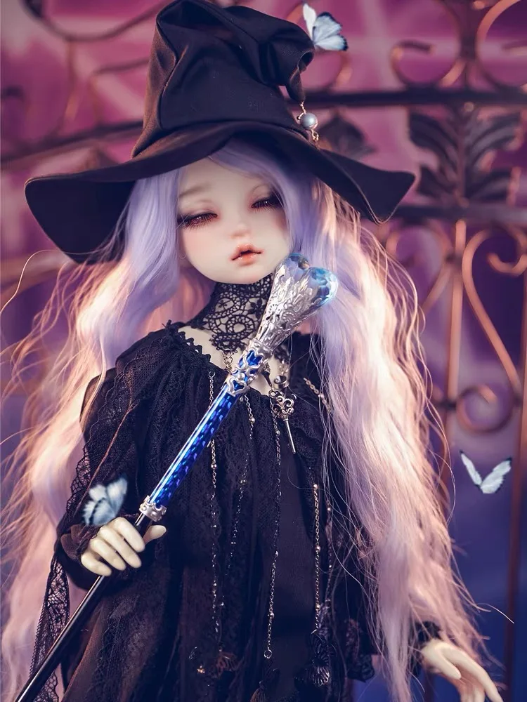 Doll accessories 1/4 1/3 BJD walking stick, big heart-shaped wand, non-real person uropean style big girl Uncle walking stick