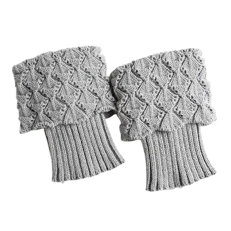 Thermo-Kniewärmer, winddichte Beinmanschetten, Stiefelwärmer, multifunktional, einziehbar, Winter-Beinwärmer, gehäkelt, gestrickt, kurzer Stiefel