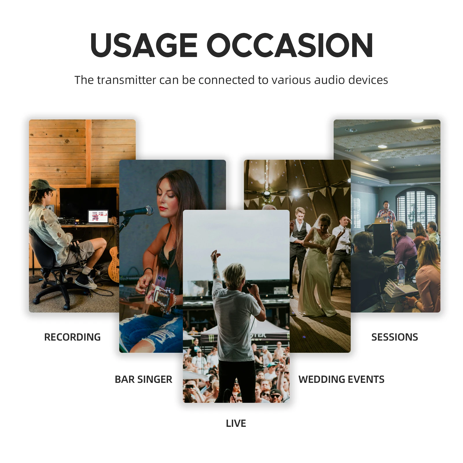 UHF IEM In Ear Stage Monitor Wireless System ER-480 Dual Frequency With Multiple Transmitter For Small Concerts Stage Performa