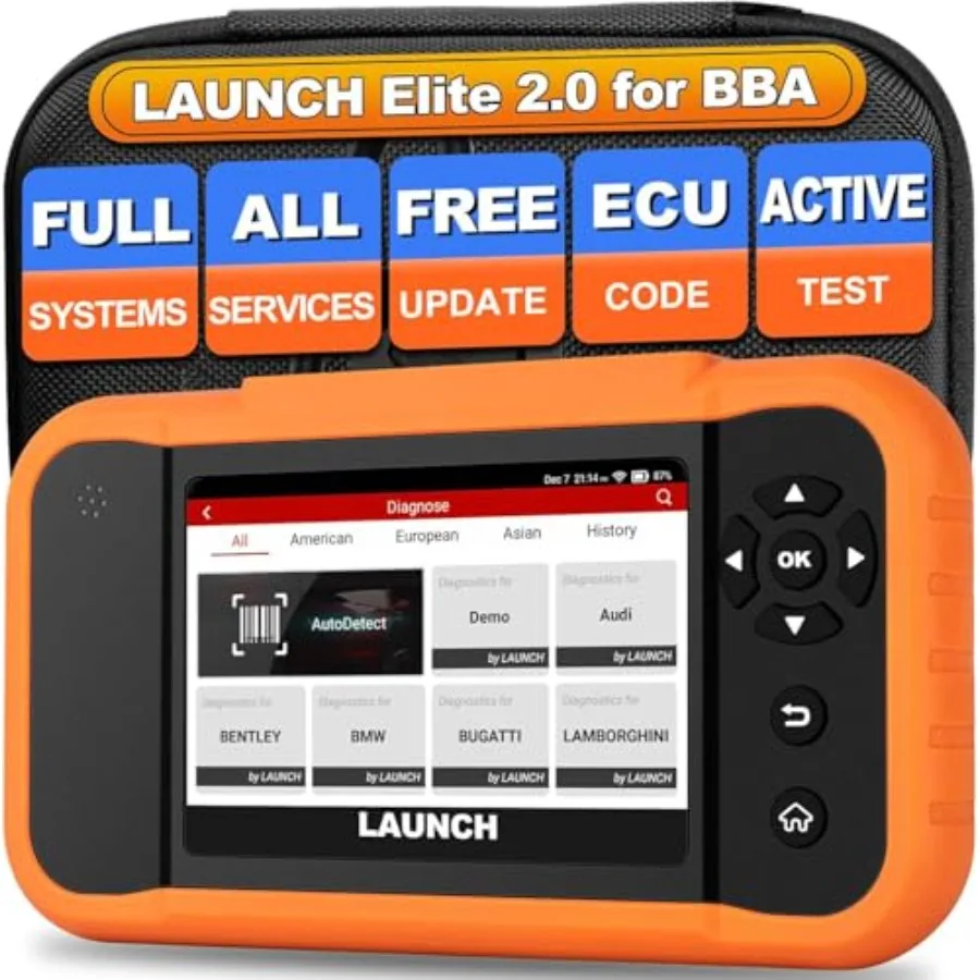 X431 Creader Elite 2.0 BBA fit for BMW Benz Audi Series 2025 Bidirectional Scan for Cars 100+ Services Full System OBD2 Scanne
