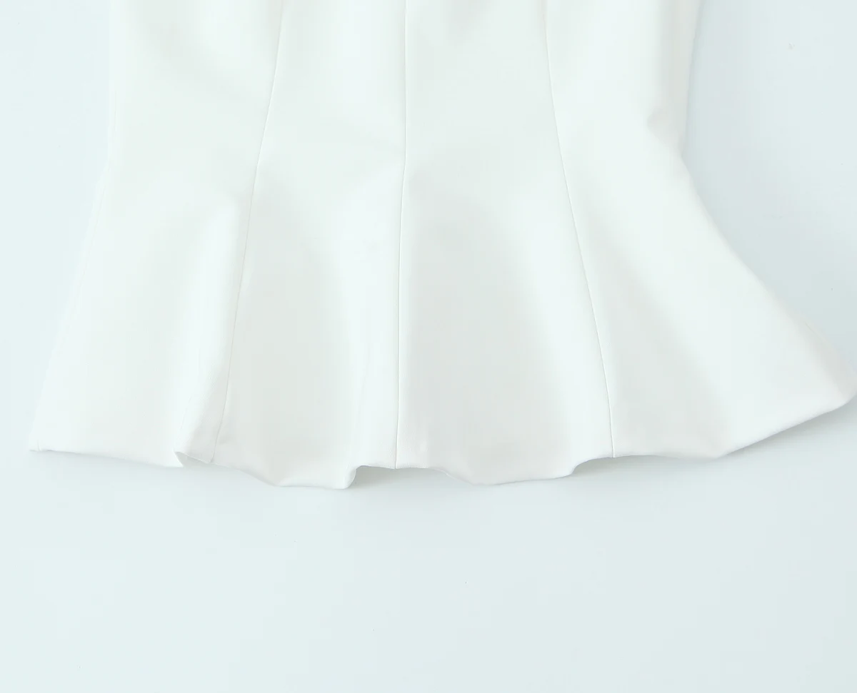 KONDALA Women Sweet Elegant Tops Skirt Hem Halter Top New 2025 Fashion Spring Summer Romantic Casual Holidays Slim Tops