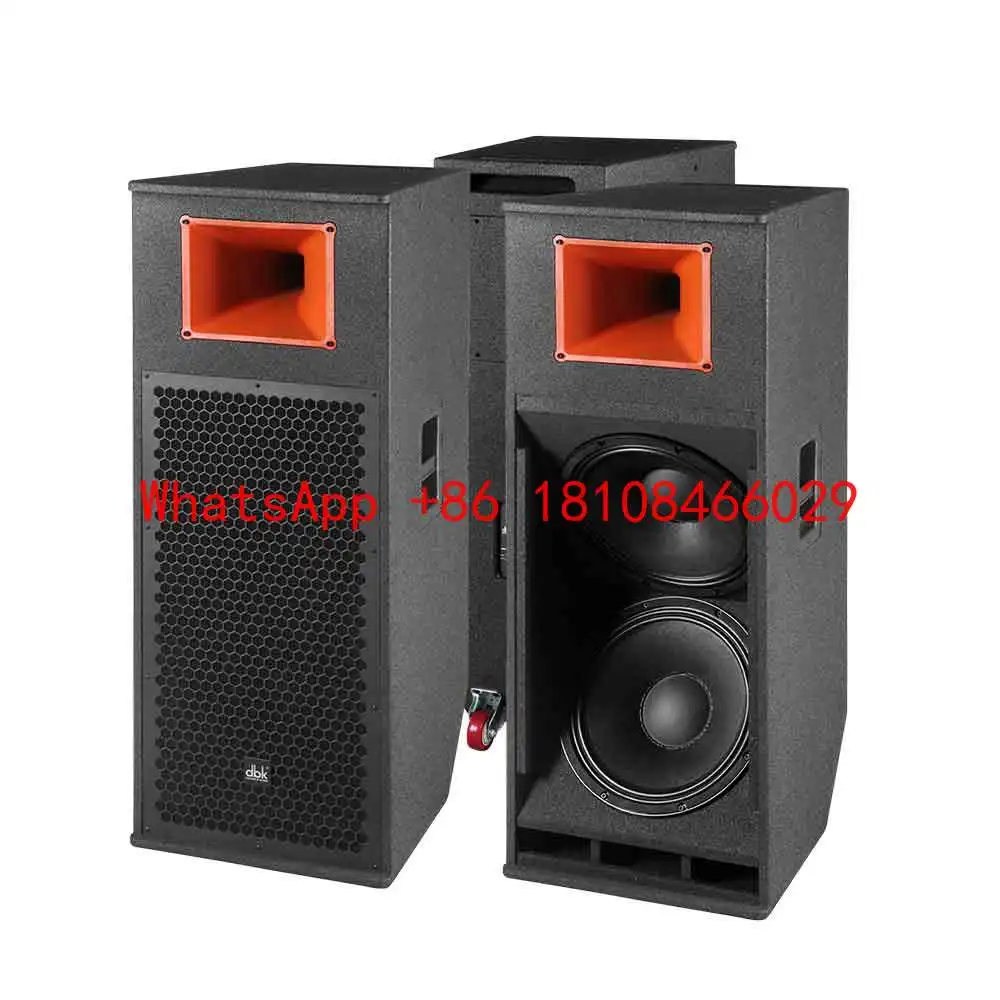 

DBK DSL 215 1200W Peak Strong Sound Pressure Dual 15-Inch Point Source Speaker Portable Professional Full Range PA System Stage