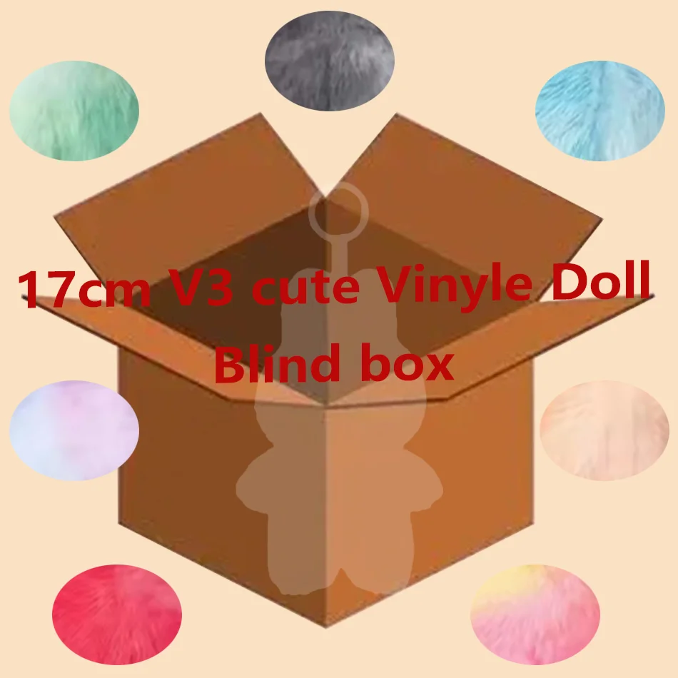 

caja ciega Kawaii Monster Lafufu, serie de PVC, colgante de macarrón, muñeca de vinilo, caja sorpresa, llavero, reg