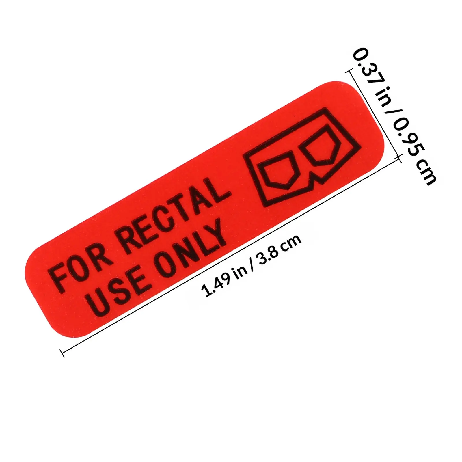 1 Roll Rectal Use Only Sticker Joke Removable Labels Funny Prank Stickers for Adults Water Bottle Laptop Novelty Decal