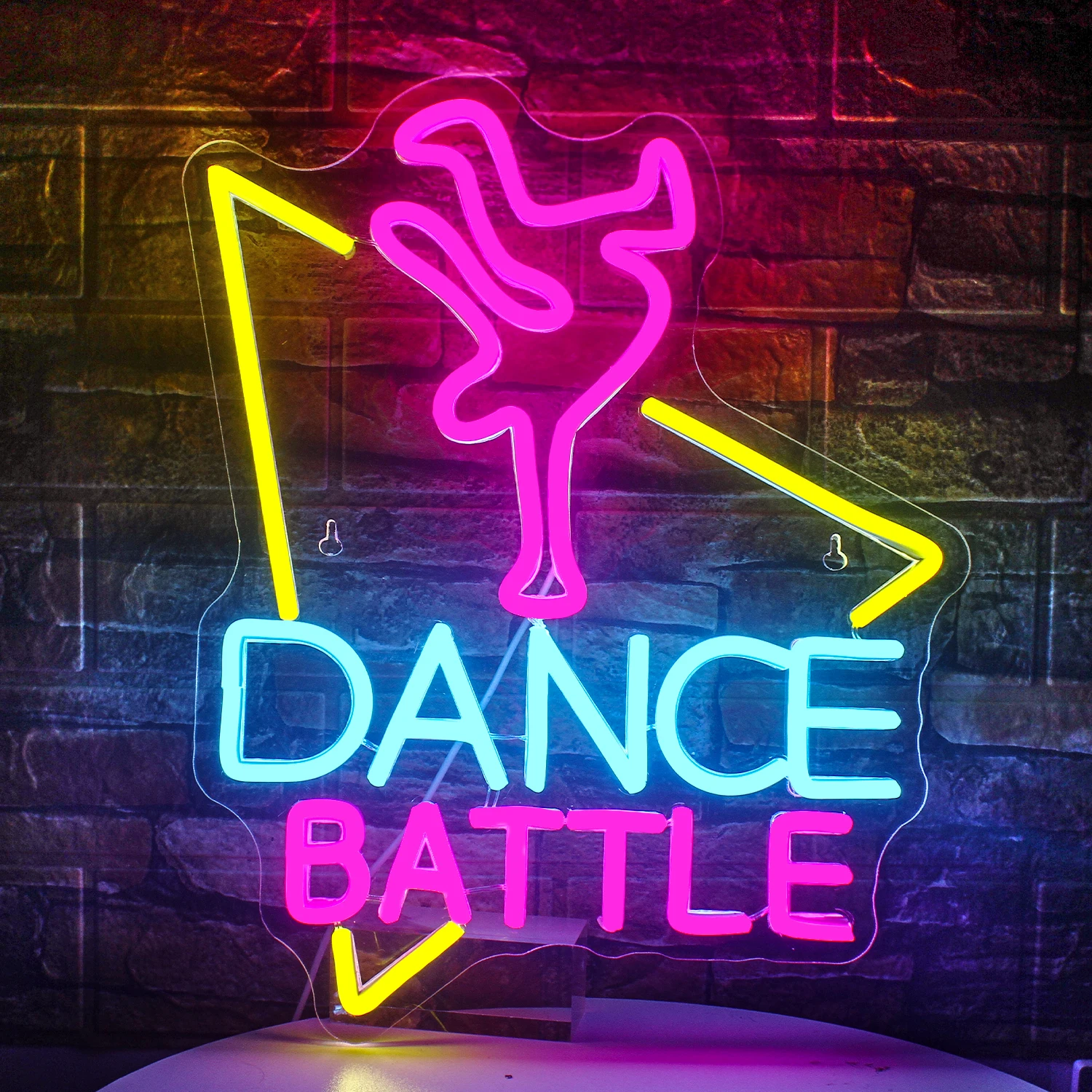 Dance Battle Hip-Hop Neon Signs USB Powered Dance Light Up Signs Neon Wall Light for Bar Dancing Party Club Studio Decor Neon