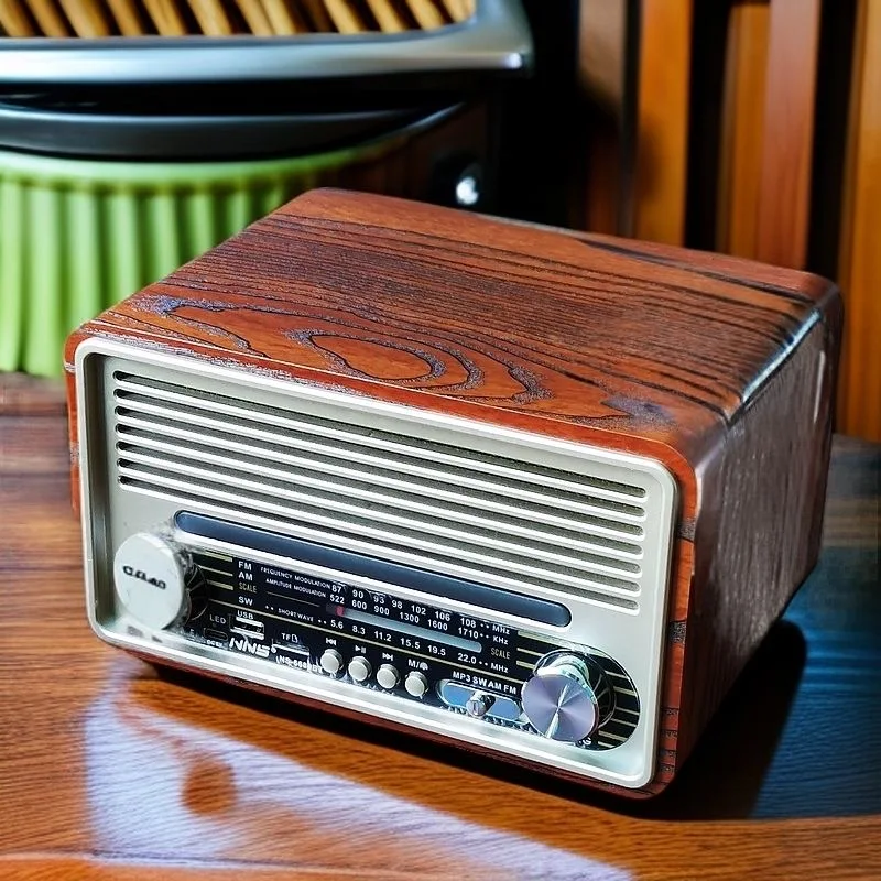 

Retro and nostalgic desktop radio with FM, AM, SW and Bluetooth speaker function