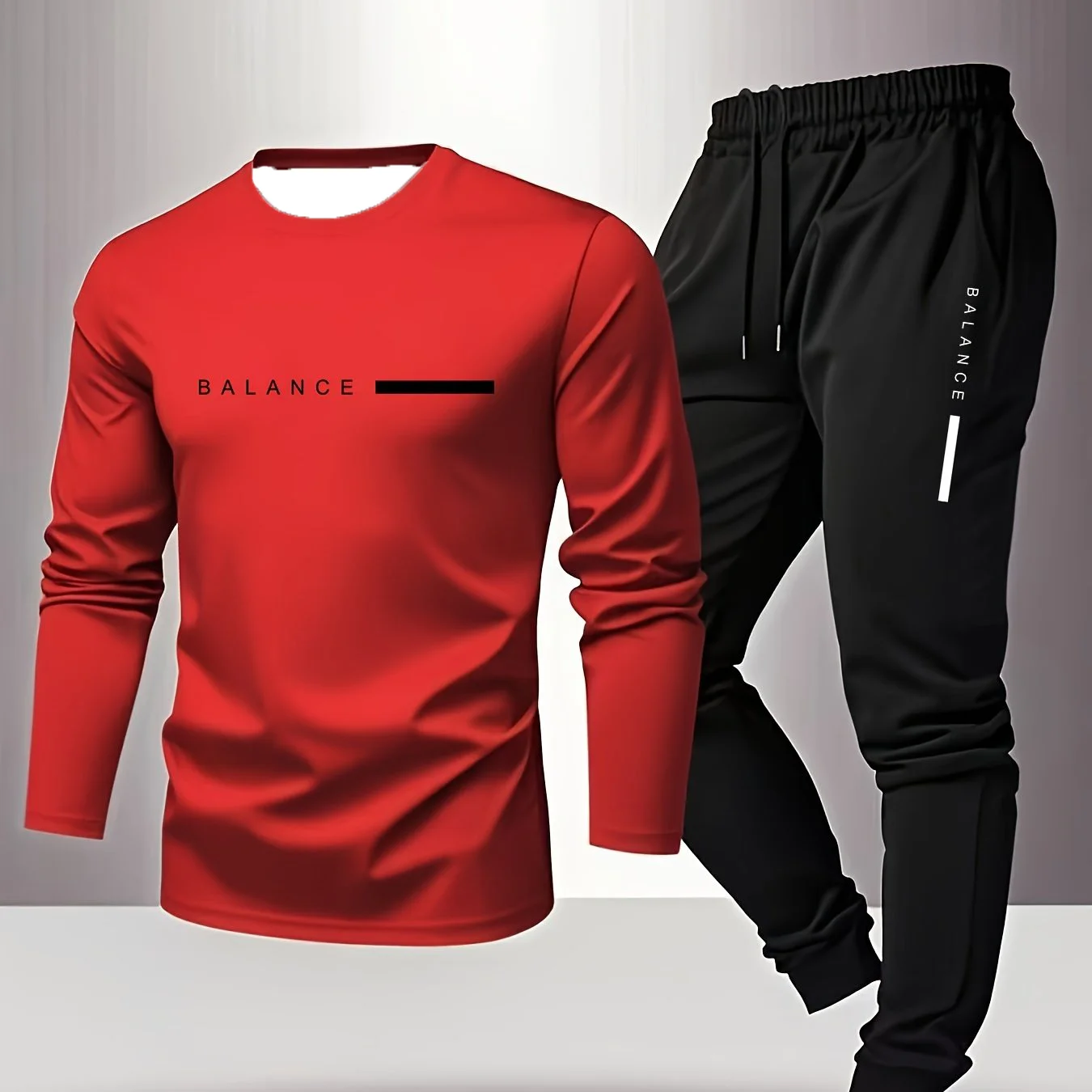 جديد الأساسية الخريف والشتاء الرجال طويلة الأكمام تي شيرت السراويل الطويلة بدلة رياضية غير رسمية ملابس منزلية عصرية ومريحة