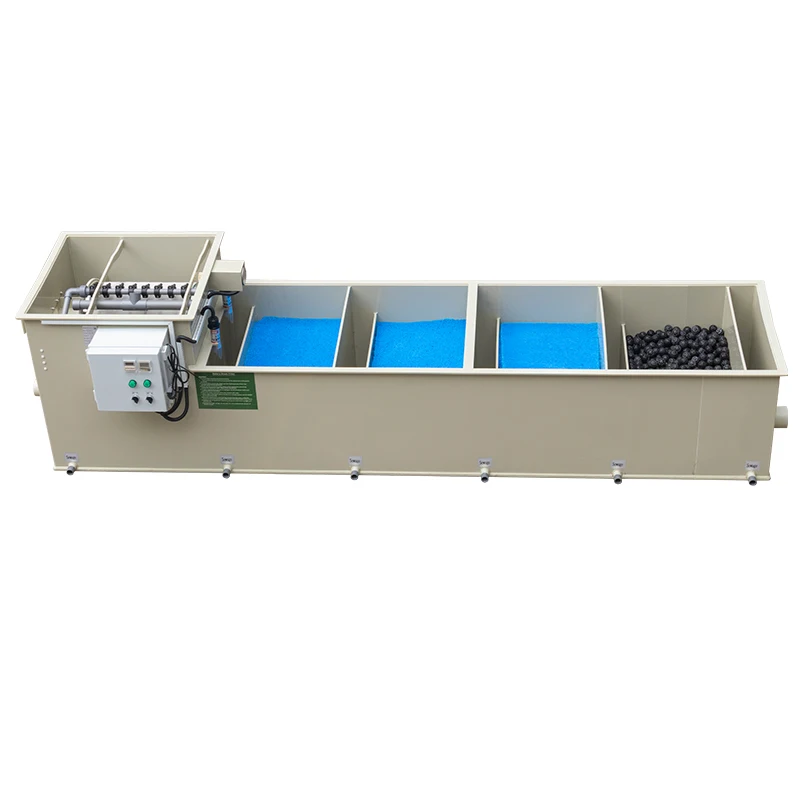 Home Use All In One Biological Filter For Koi Pond Wholesale 50m3/h Aquaculture Aquarium Fish Pond Combine Drum Filter