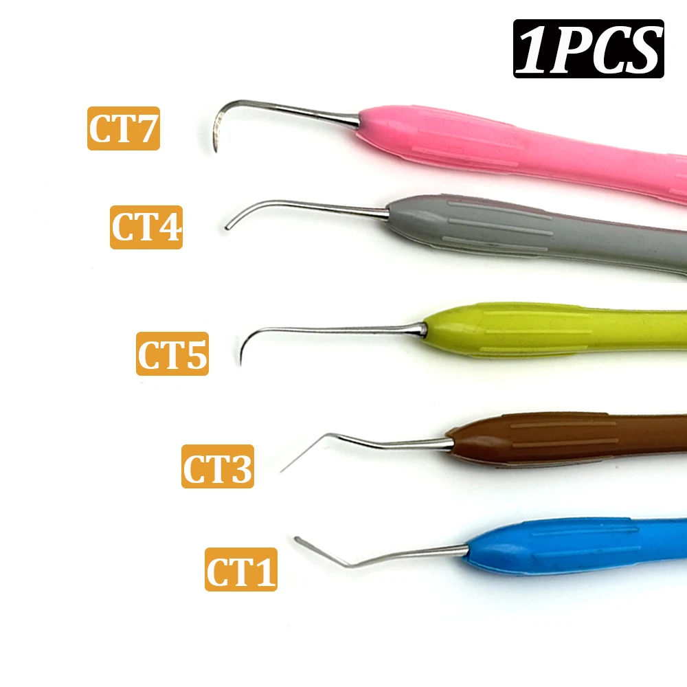 1 Pcs Dental Resin Filler Plastic Dresser with Silicone Handle Aesthetic Restoration for Resin Knife Spatula Tool