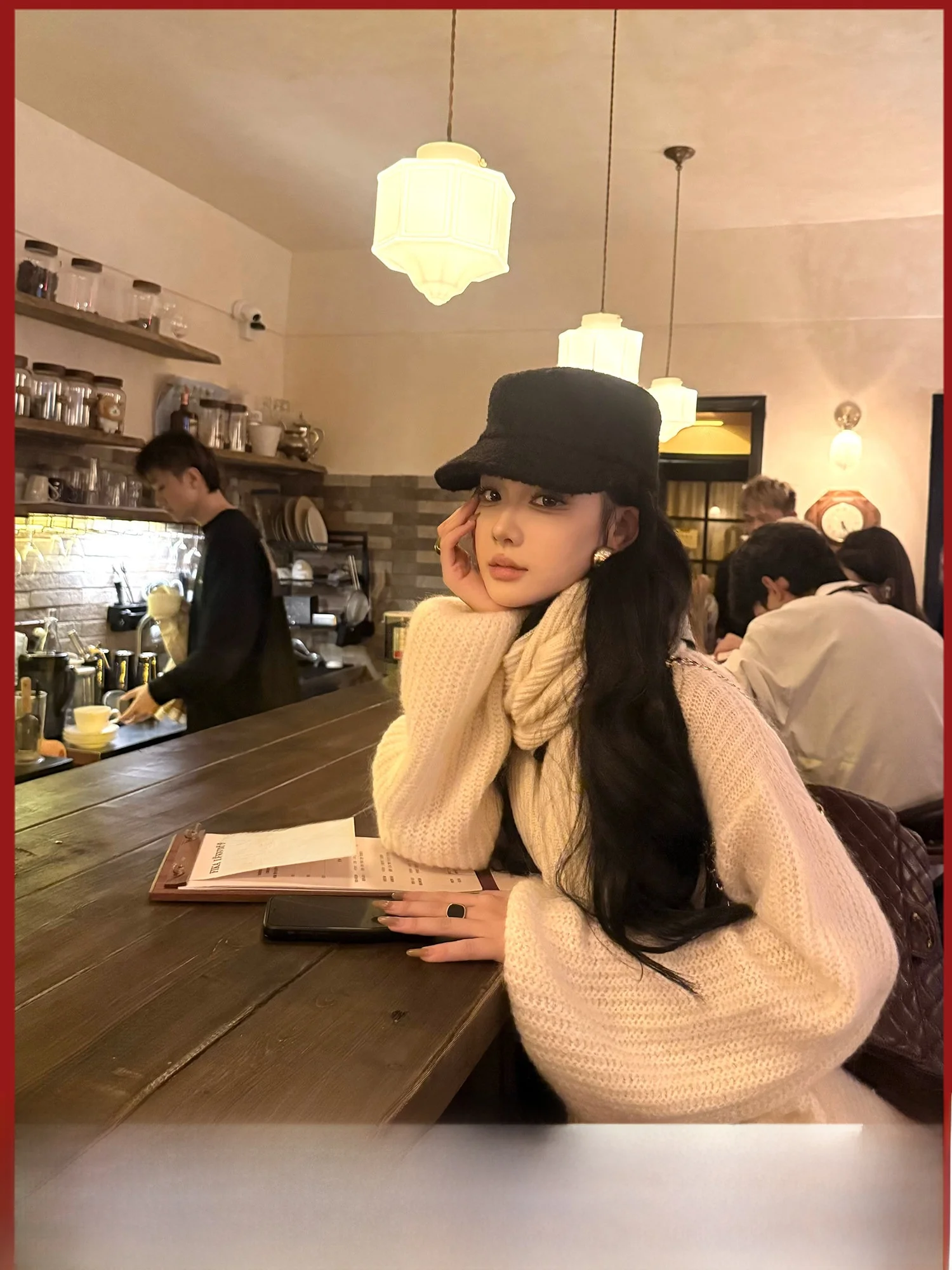 

Ограниченная серия: Вязаный свитер-топ из смесовой шерсти, повседневный, с длинным рукавом, высоким воротником, стандартный крой, женская мода