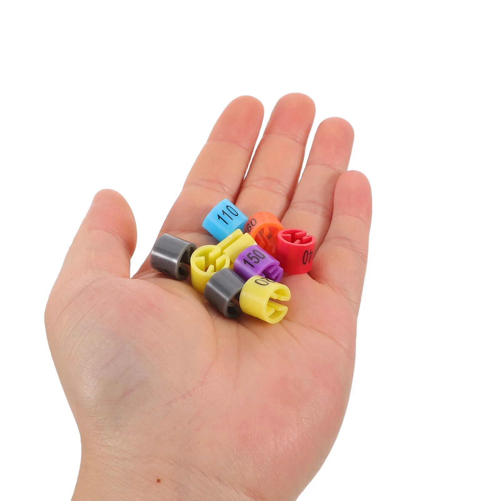 

160Pcs Clothing Hanger Size Tags Reusable Plastic Markers with Clear Numbers Easy Size Sorting for Childrens Apparel Stores and