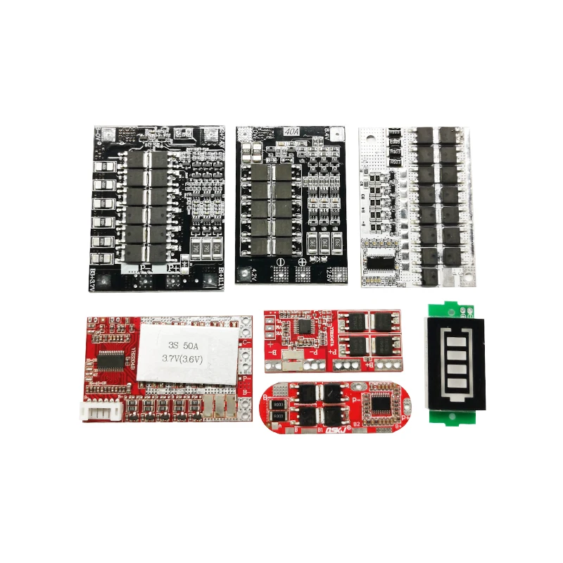 BMS 3.2V 3.7V 3S BMS 1.2A/1.3A 10A 15A 20A 30A 40A 50A 60A 100A 18650 Lipo/Lifepo4/Lithium Battery protection board