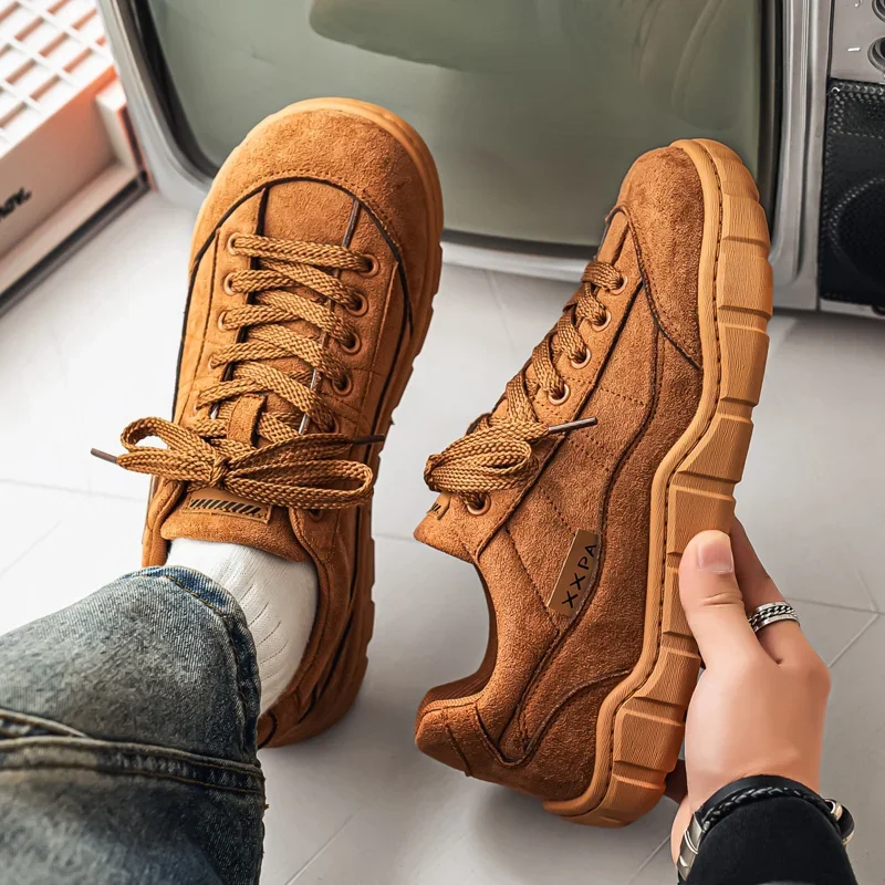Men's 2026 Autumn New Retro Casual Shoes Lightweight Non‑Slip Versatile Casual Skate Shoes Minimalist Men's Walking Shoes