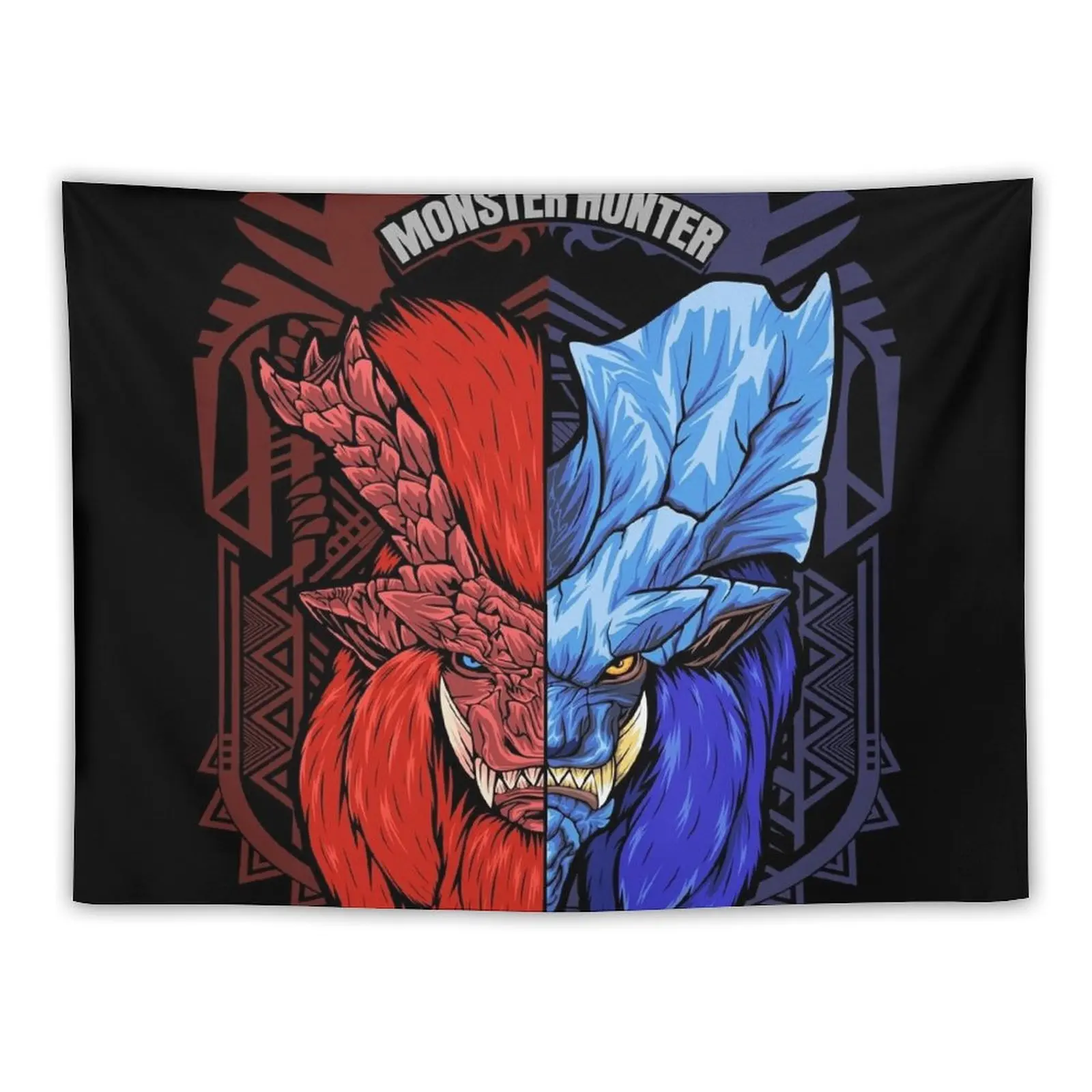 

Lunastra and Teostra MHW monster hunter Tapestry Outdoor Decoration Wall Hanging Tapestry