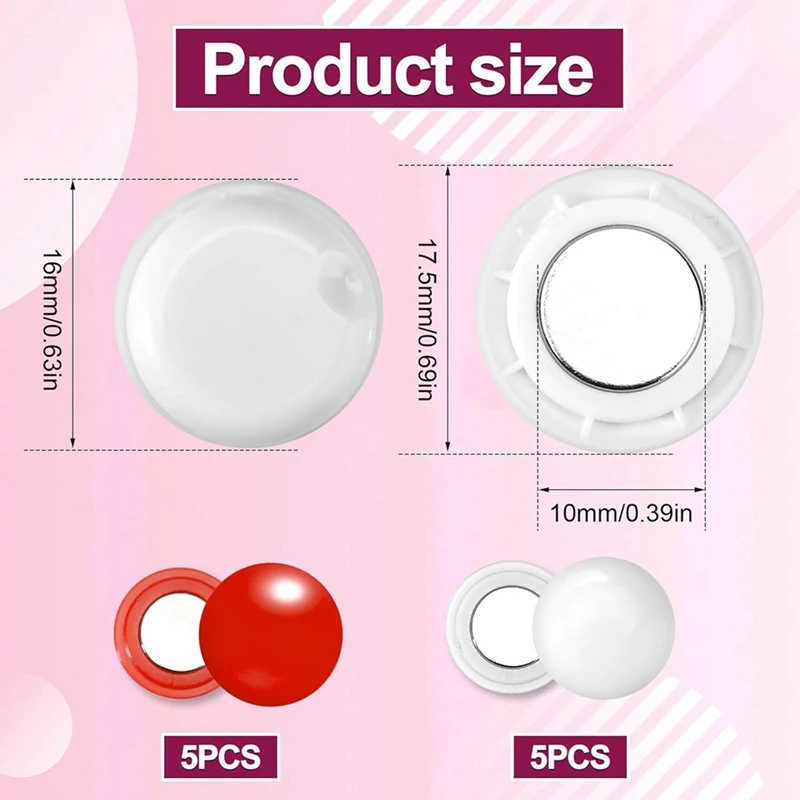 مغناطيس الدراجة 10 أزواج من مغناطيس مريلة الجري، مشابك مريلة سباق مغناطيسية، مشابك مريلة ماراثون