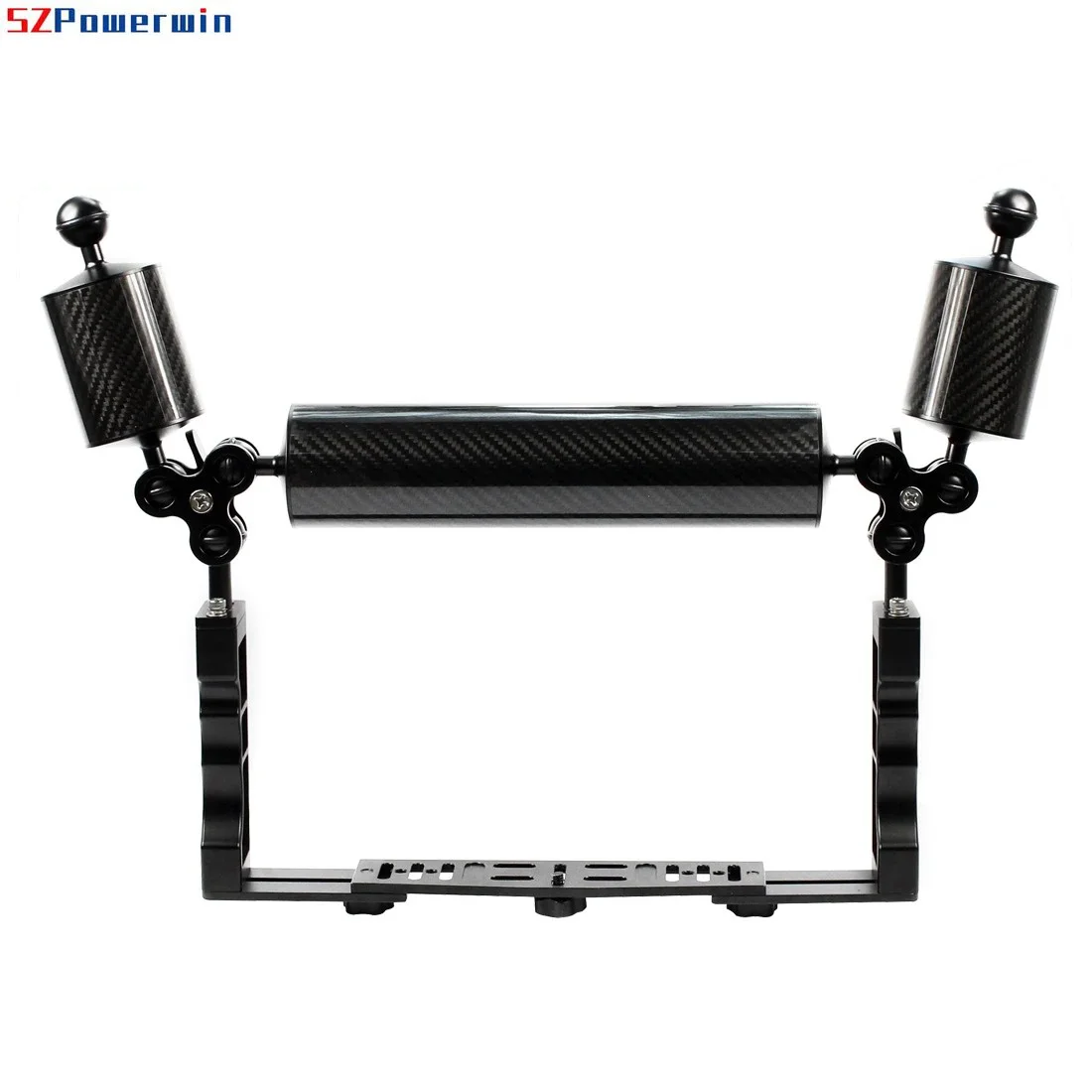 Aluminum Diving Underwater Tray Kit Light Extension Arm Bracket System with Handle Grip Stabilizer Rig Sports SLR Camera Housing