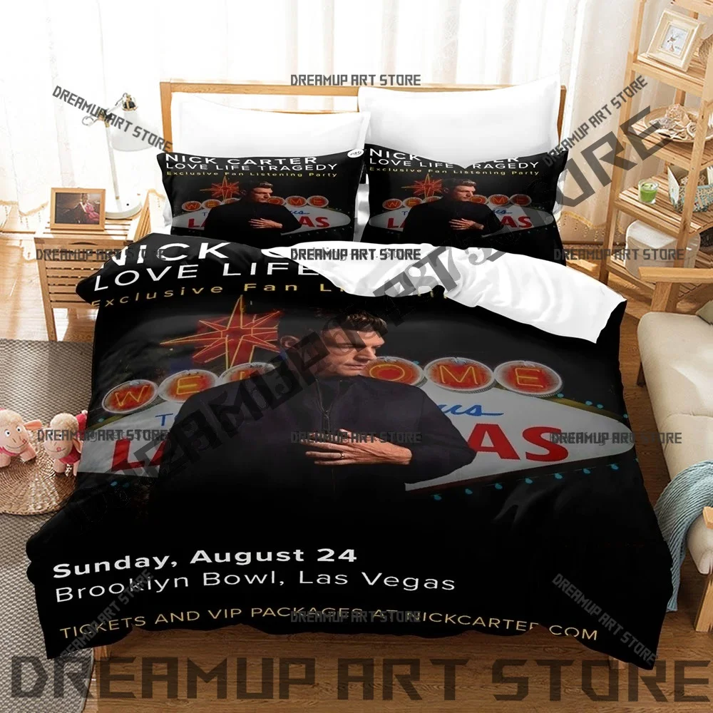 3D Print Nick Carter Love Life Tragedy Bedding Set for Boys Girls Duvet Cover And Pillowcase Twin Queen King Full Single Double