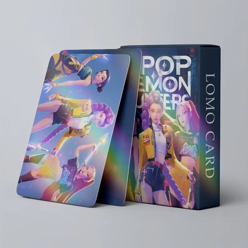 HOT Kpop Demon Hunters Cards Anime Cartoon Saja BoysToys Kids Party Cosplay Game Card Collection Photos Perimeter Children Gifts