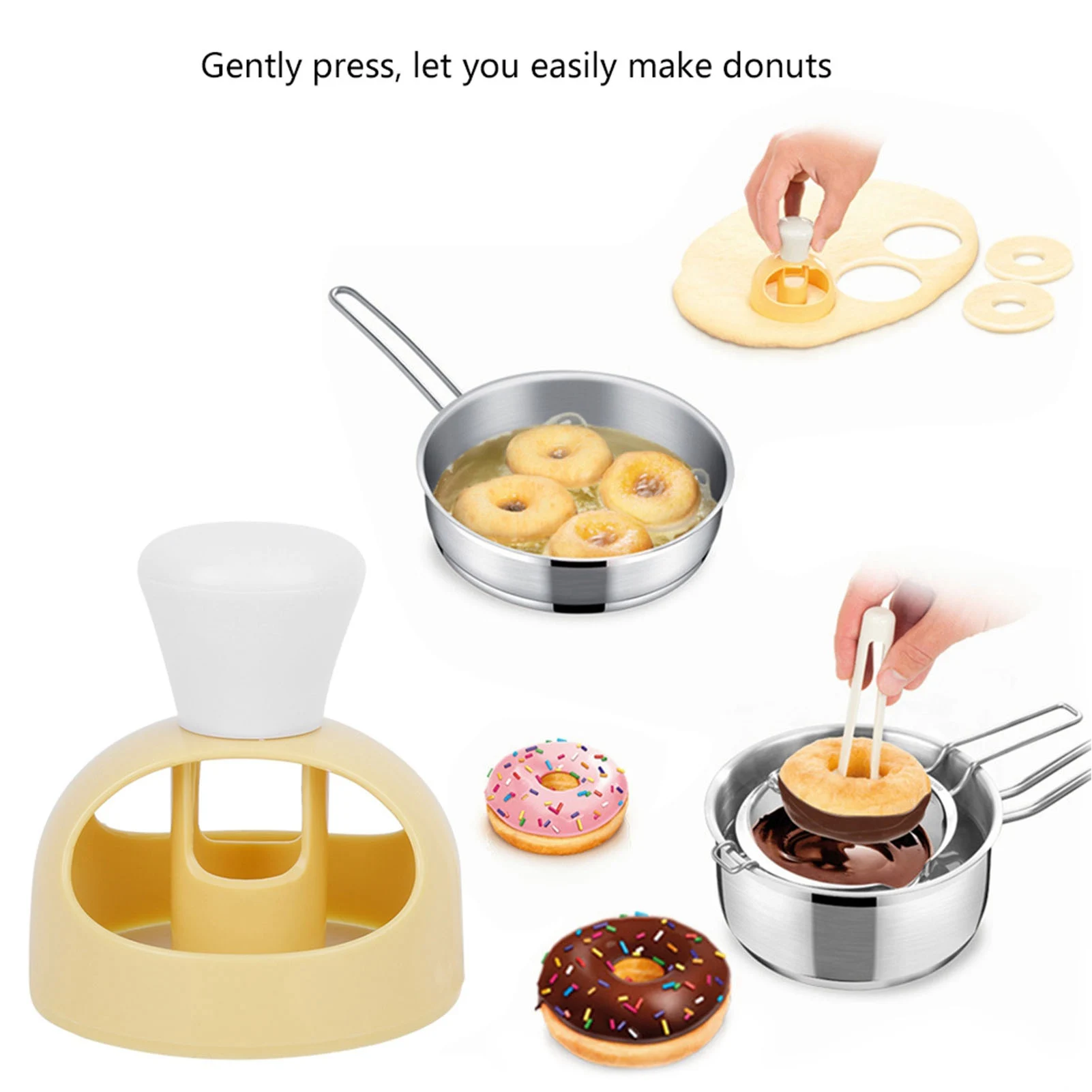 Donut Mold Cutter Food Desserts Bread Cutter Maker Cake Mold Cooking Embossing Decorating Tools Kitchen Baking Accessories