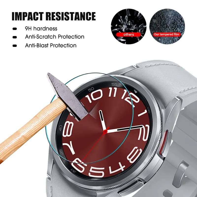 Tempered Glass for Samsung Galaxy Watch 6 Screen Protector for Watch 6 42mm 46mm 40mm 44mm Smartwatch Protective Film
