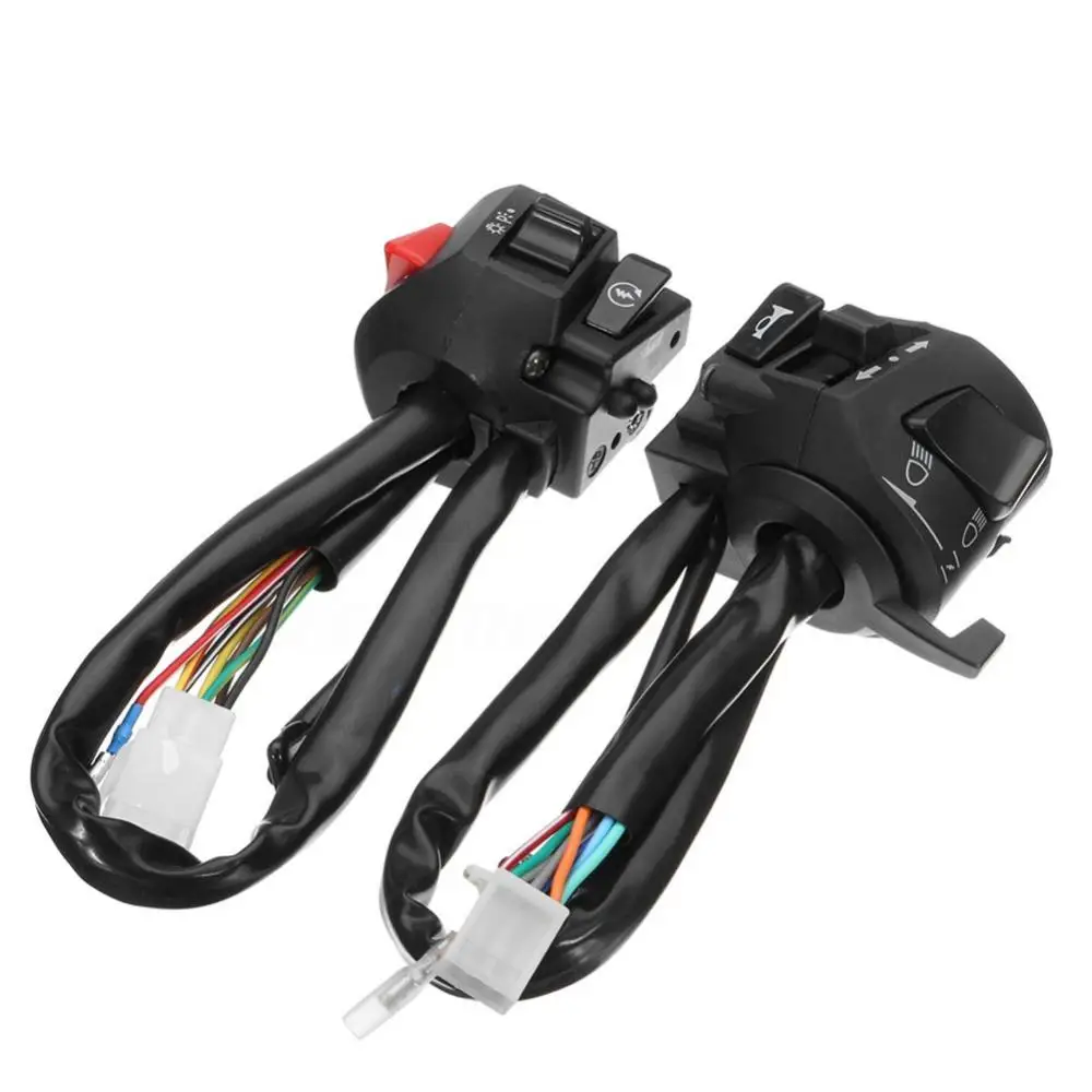 Universal Motorcycle Scooters 7/8 Inch Handlebar Horn Turn Signal Electric Switch For Honda Yahama