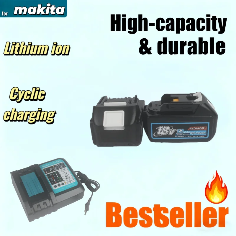 

Genuin 18V 6/8/10/12Ah Cycling charging Lithium-Ion for MAKITA Electric tool for BL1830 BL1830B BL1840 & More，shipping included
