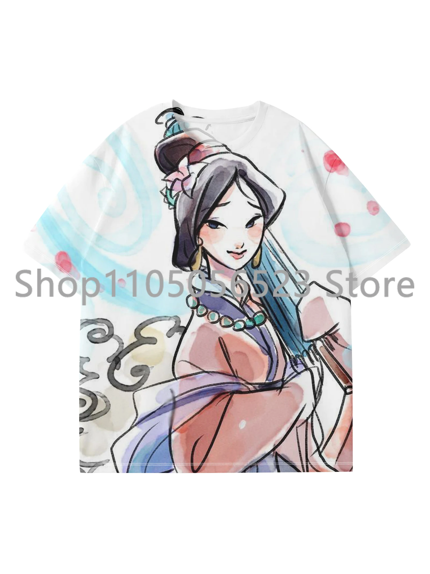 

2025 New Cute Princess 3D Printed Cartoon Children's Adult's Short Sleeve Summer Casual T-Shirt Boys Sports Quick Drying Shirt