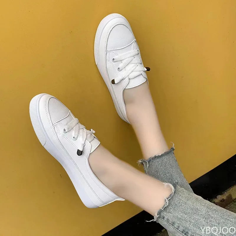 Spring Autumn New Fashion Versatile Women's Shoes Sports Leisure Comfortable Thick soled Women's Shoes Simple Anti slip Shoes