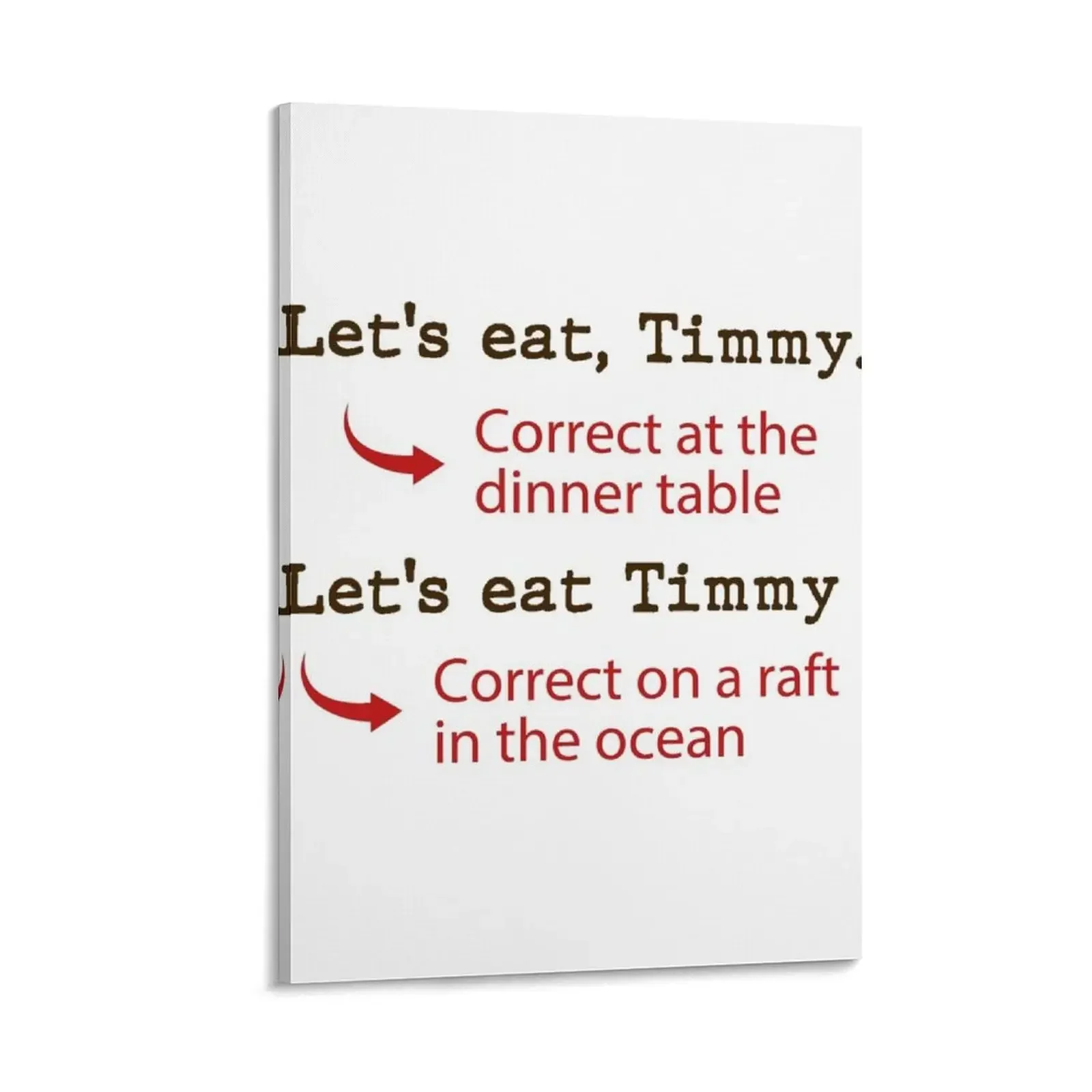 

Let's Eat Timmy Canvas Painting canvas wall art poster accessories for home decor Wall paintings