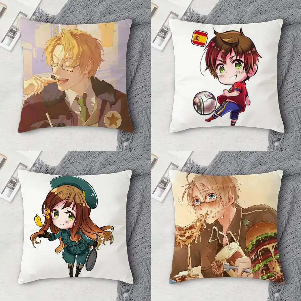 

Hetalia Axis Powers Double-sided Printed Square Decorative Cushion Cover for Sofa Living Room Home Decor